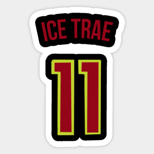 Trae Young 'Ice Trae' Nickname Jersey - Atlanta Hawks Sticker